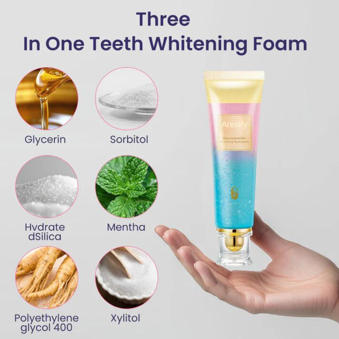 【Triple Whitening】Niacinamide Whitening Toothpaste